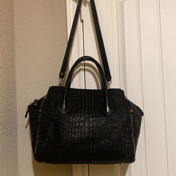 Rebecca minkoff large mock croc perry satchel - Picture 4 of 13